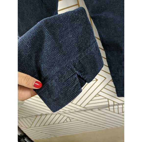 Brandy Melville Navy Blue Corduroy Tilden Pants Slim stretch waist size small - Picture 7 of 7